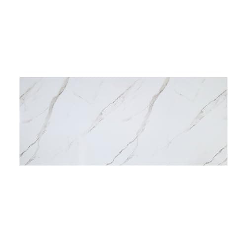Image of WOLDECOR Marble Effect PVC Wall Panel 60x120 cm, Kitchen & Bathroom Wall Cladding, Waterproof Shower Panels Wet Wall, Granite Look Wall Cladding (1 PCS, Calacatta White)