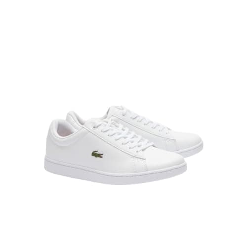 Image of Lacoste Women's Hydez Sneakers, White/Gold, 5