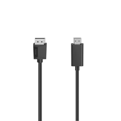 Image of Hama Video Cable, DisplayPort Plug - HDMI™ Plug, Ultra-HD 4K, 1.50 m
