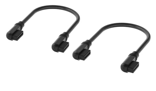 Image of Corsair iCUE LINK Cables - 2x 135mm Slim 90° - Black