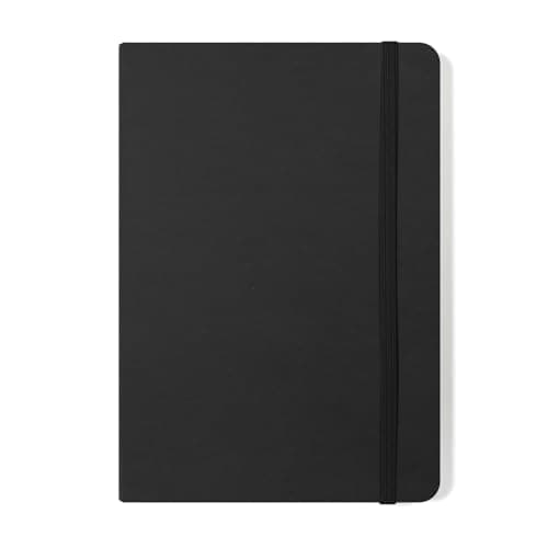 Image of Silvine A5 Executive Hardback Notebook/Journal Black - Lined 90gsm (160 Pages)