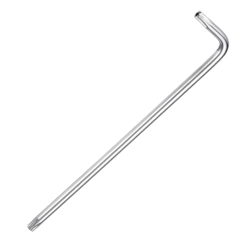 Image of TA-VIGOR T25 Tamper Proof Torx Star Key Bit Wrench, L-Shape Torx Allen Key S2 Steel Wrench with Holes on Both Ends - 1 Pcs