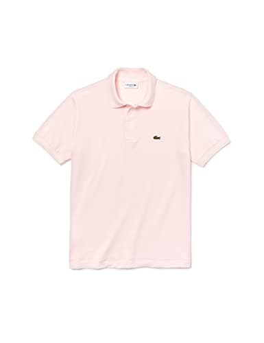 Image of Lacoste Mens Classic Short Sleeve Polo Shirt Lifestyle Light Pink XL