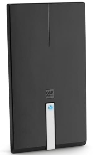 Image of One For All Amplified Indoor Digital TV Aerial -5G Filter - Ready to receive Freeview and Analogue TV Signals within a range of 15 miles – 4K Ultra HDTV Premium Antenna – UHF/VHF – black – SV9425