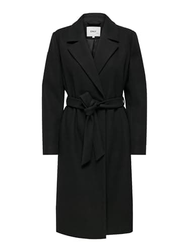 Image of ONLY Women's Onlalvilda Life Wrap Coat OTW Coat, black, M