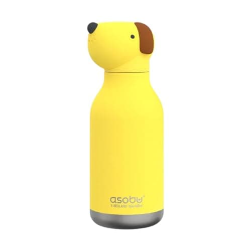 Image of Asobu Bestie Dog Insulated Stainless Steel Water Bottle with Straw, 460ml
