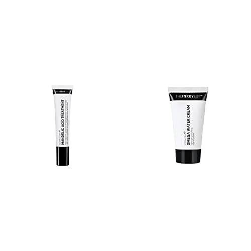 Image of The INKEY List Mandelic Acid Treatment Helps Reduce Discoloration and Hyperpigmentation caused by acne 15ml & Omega Water Cream, 50ml