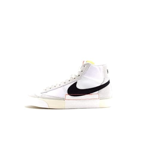 Image of Nike DQ7673-100 Nike Blazer Mid Pro Club Sneaker Male White/Black-Light Bone-Summit White UK 5.5