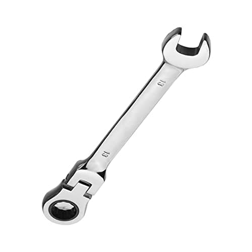 Image of Vokenforu 13mm Flex-Head Ratchet Spanners, Metric Wrench, Chrome Vanadium Steel, Ratcheting Combination Wrench, Tool Wrench for Car Bicycle Repair at Home Workshop (FHW00313)