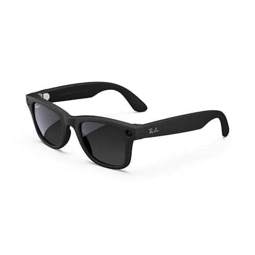 Image of Meta Ray-Ban Smart Glasses, Wayfarer, Matte Black/Polarised Gradient Graphite, Regular
