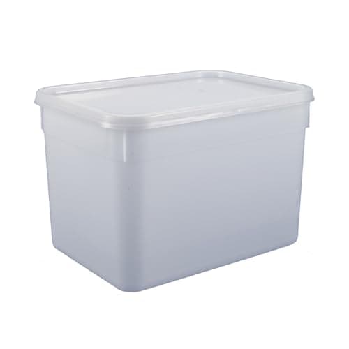 Image of CaterCo 4L Plastic Ice Cream Food Storage Containers with Lids - 10 Pack - BPA-Free, Leakproof, Freezer & Microwave Safe Storage Tubs for Catering & Bulk Storage (4L Containers with Lids - 10 Pack)