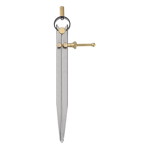 Image of sourcing map Spring Joint Caliper 8 inch / 200mm Steel Spring Divider Caliper with Brass Fulcrum for Metalworking Geometry Drawing Woodworking, Flat Leg