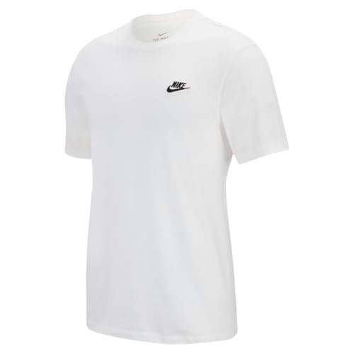 Image of NIKE Mens M Nsw Club Tee T-Shirt, White/Black, XS EU