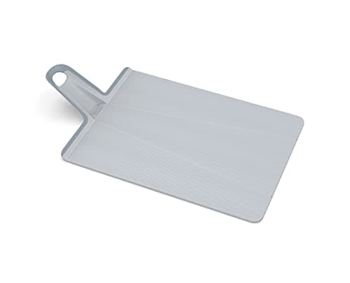 Image of Joseph Joseph Chop2Pot Plus Folding Chopping Board Easy-Grip Handle (Large) - Pale Blue