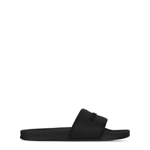 Image of Jack Wills Mens Minimal Logo Sliders Pool Shoes Black 9 (43)