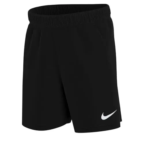 Image of NIKE Unisex Kids Y Nk Flc Park20 Kz Shorts, Black/White/White, XS
