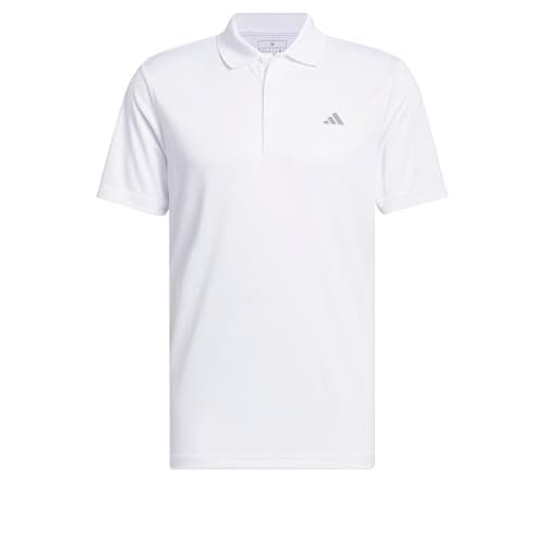 Image of adidas Men's Mens Core Performance Polo Shirt, White, XL