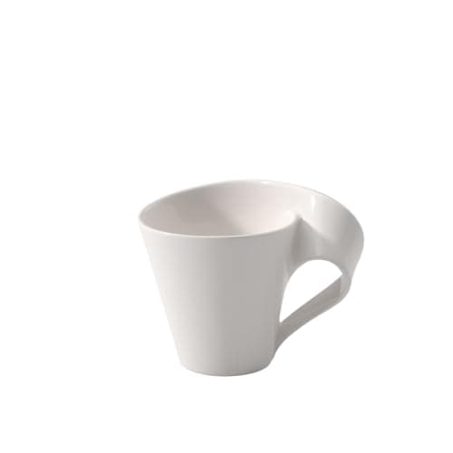 Image of Villeroy & Boch – NewWave Mug White, Dishwasher Safe, Microwave Safe, Coffee Mug, Tea Cup, New Wave Caffe, White Porcelain Coffee Mug, Premium Porcelain