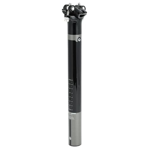 Image of TUCKBOLD Bike Seat Posts Durable Bike Saddle Post Seat Tube Gloss Black Gray 1 Pc 31.6x300mm Carbon Fiber