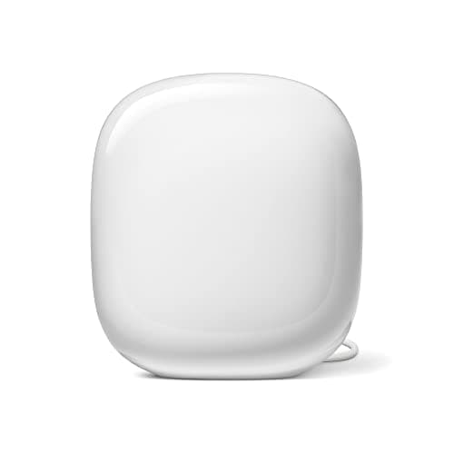 Image of Google Wifi Pro – Wi-Fi 6E Reliable home system with fast speed and whole-home coverage Mesh router snow, Pack of 1