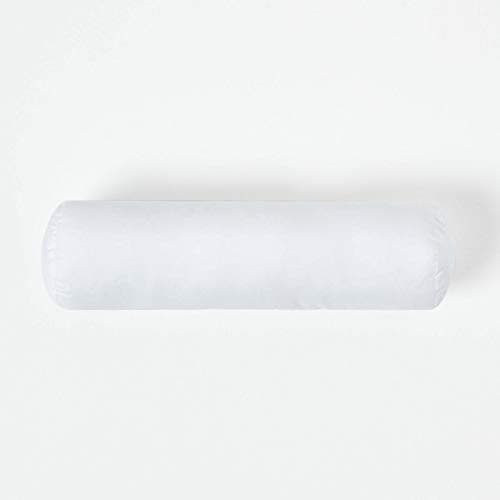 Image of HOMESCAPES Super Microfibre Bolster Cushion Pad 30 x 9 cm (12” x 3.5”) Inner Insert Hypoallergenic Synthetic Cushion Filler Machine Washable