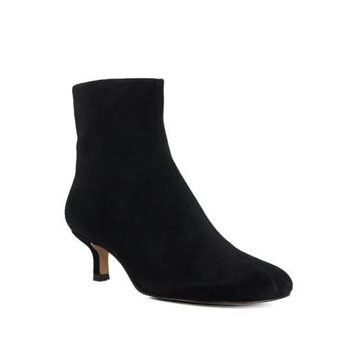 Image of Dune London Ladies ORINA Asymetric Kitten Heel Suede Ankle Boots Size UK 4 Suede