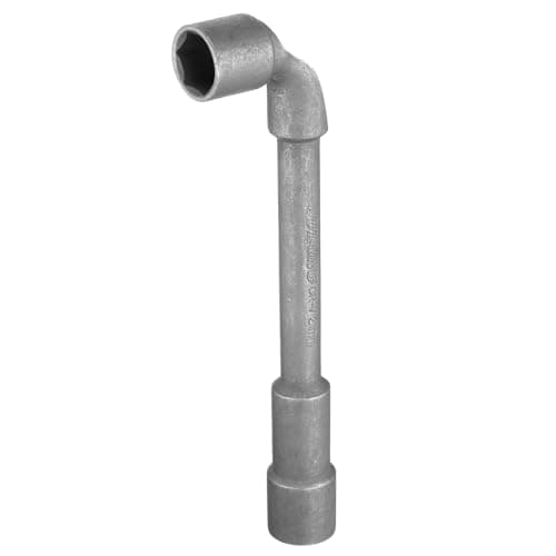 Image of sourcing map L Shaped Angled Hex Socket Wrench 21mm CR-V Double Ended Metric 6 Point Tubular Socket Spanner for General Repairing, Pipeline, Bicycle Car Maintenance