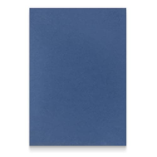 Image of RAYSON A4 Binding Covers, Blue, 230gsm, Leathergrain, Front and Back Covers, Pack of 100