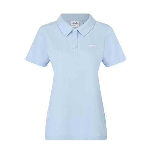 Image of Slazenger Womens Pique Polo Shirt Baby Blue 8