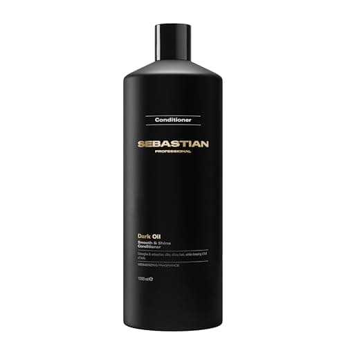 Image of Sebastian Professional Dark Oil Smooth and Shine Conditioner for Dry & Frizzy Hair - Lightweight Detangling Conditioner for Silky, Shiny Hair (1000ml)
