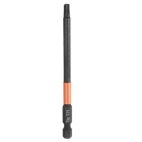 Image of sourcing map T25 Torx Head Screwdriver Bit 4" (100mm) Long 1/4" Hex Shank Magnetic No Hole Tamper Proof 6 Point Star Screw Driver Drill Bits Phosphate S2 Steel Industrial Power Tools