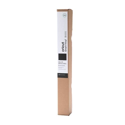 Image of Cricut Smart Vinyl– Removable - Black (25 in x 5 ft) - Compatible with Cricut Venture