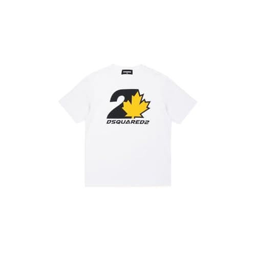 Image of DSQUARED2 Kids DQ2471 Short Sleeve T-Shirt 14 Years White