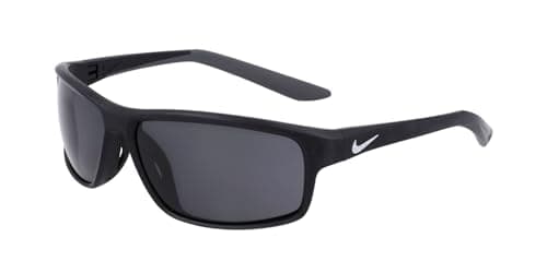 Image of Nike RABID 22 DV2371 010 Matte Black/Dark Grey Sunglasses Unisex Iniettato, Rectangle, 62