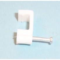 Image of Cable-Core Flat cable clips 100 Pack for 1mm twin & earth White