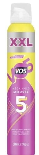 Image of VO5 Mega Hold Mousse XXL 300ml – Extra Volume & Long-Lasting Hold