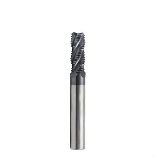 Image of Tidgel Carbide Roughing End Mill 4-Flute AlTiN Coated for HPC CNC Steel Stainless Aluminum Right 35 for Helix 45 Chamfer for MTS Series(6mm)