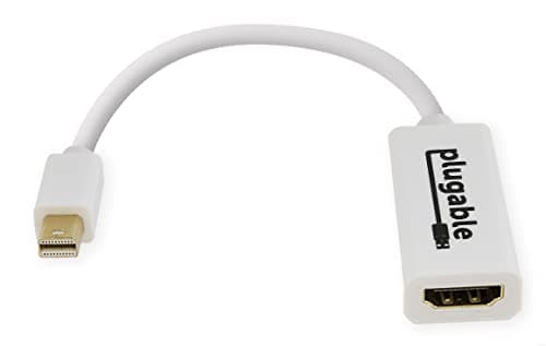 Image of Plugable Mini DisplayPort (Thunderbolt 2) to HDMI Adapter (Supports Mac, Windows, Linux, and Displays up to 4K 3840x2160@30Hz, Passive)