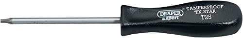 Image of Draper 34117 Expert Quality Tx-Star T25T Tamperproof Security Screwdriver, 100mm , Blue