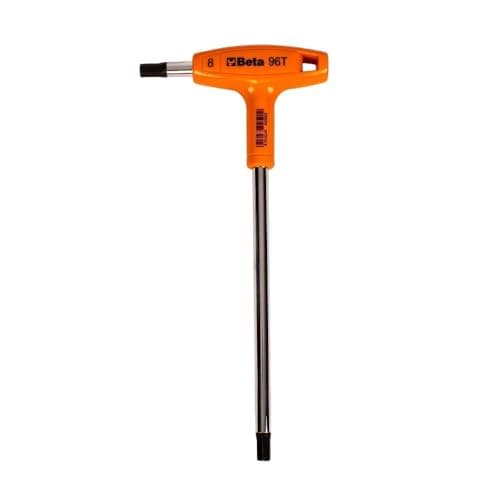 Image of Beta 960943 Model 96 T8 Offset Hexagon Key with High Torque Handle, 8 mm Size