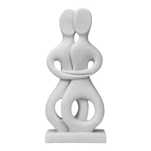 Image of The Embracing Couple Lovers Cycladic Art Figure Greek Statue Sculpture 7.48 in
