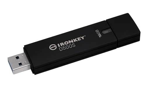 Image of Kingston IronKey D500S hardware-encrypted USB flash drive 16GB FIPS 140-3 Lvl 3 (Pending) AES-256 - IKD500S/16GB
