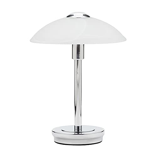 Image of LITECRAFT Touch Sensitive Table Lamp with Alabaster Glass Shade - (Single, Polished Chrome)