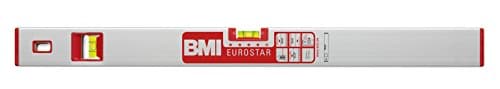 Image of BMI 690050E "Eurostar" Alu-Spirit Level, Silver/Red, 50 cm