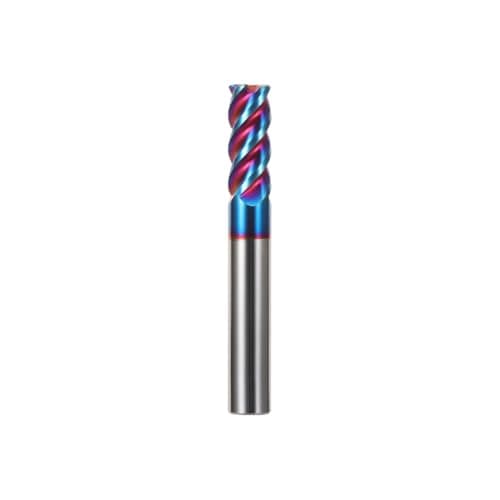 Image of Hilpaty Tungsten Carbide End Mill Bit 5.0 * 50mm, HRC65 NACO4 Coated, 4 Flute VHM Mill Bit, Performance CNC Milling Bits for Metal, Carbon Steel, Stainless Steel, Alloy Steel