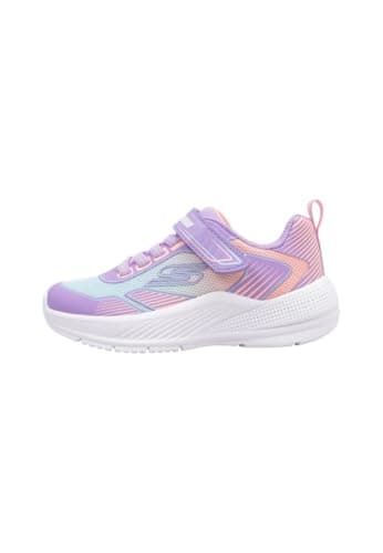 Image of Skechers Gore and Strap Ombre Sparkle Mesh S Runners Girls Lavender 6 UK Child