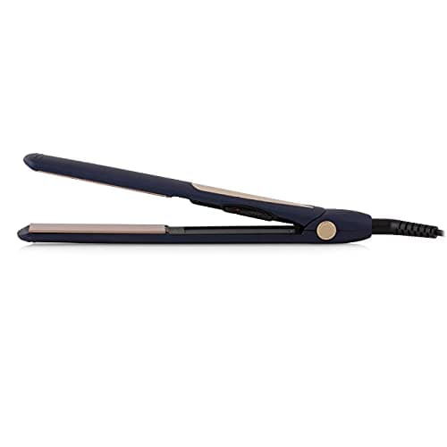 Image of Carmen C81061BC Twilight Ceramic Hair Straightener with Keratin Protech Coating, Blue and Champagne