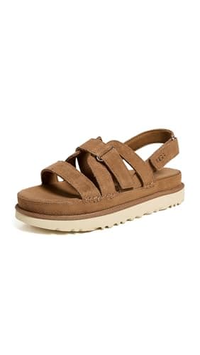 Image of UGG Women's Goldenstar Gleam Sandal, Chestnut, 9