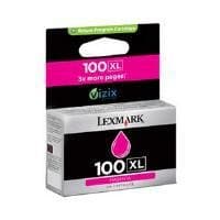 Image of Lexmark Cartridge No. 100XL - Print cartridge - High Yield - 1 x magenta - 600 pages - blister - LRP