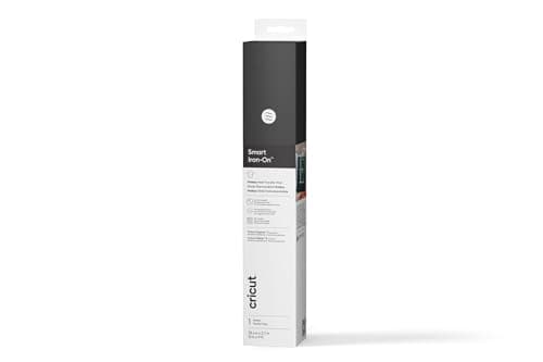 Image of Cricut Smart Heat Transfer Vinyl, Black, 33cm x 2.7m, Iron-on Heat Transfer Vinyl Roll (HTV), for All Cutting Machines